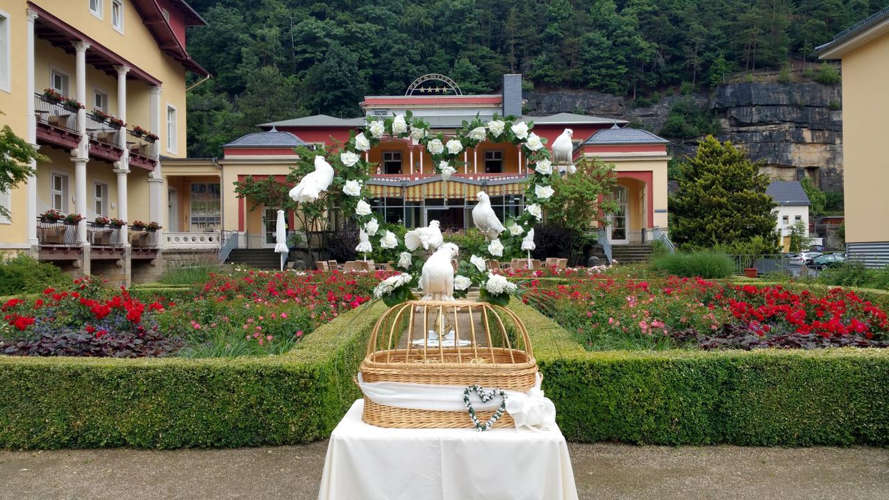 Parkhotel Bad Schandau Mit Spa Exterior photo